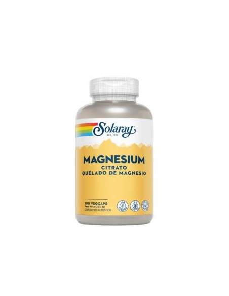 Magnesium Citrato 180Cap. de Solaray