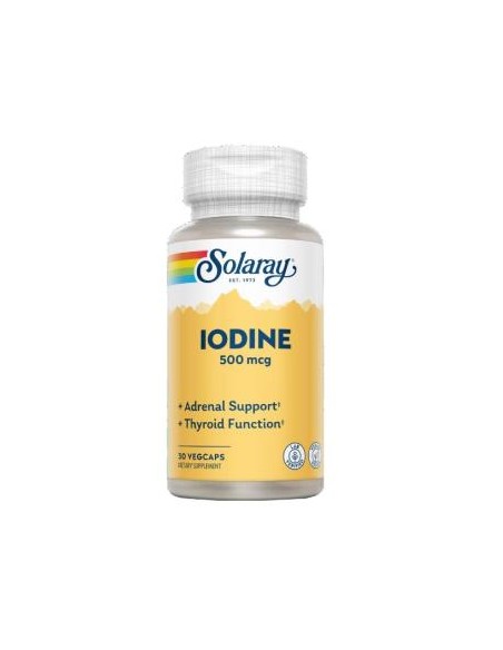Iodine 500Mcg. 30Cap.Veg de Solaray