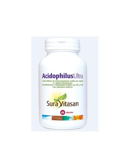 Acidophilus Ultra 60Cap. (Refrigeracion) de Sura Vitasan