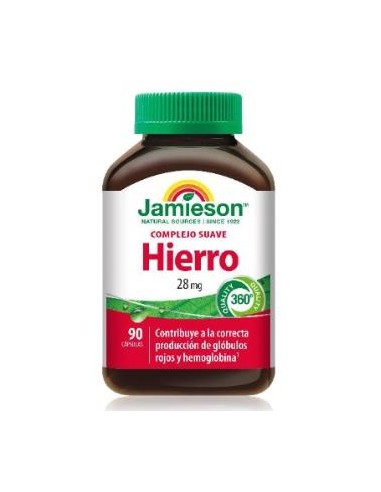 Hierro Complejo Suave 28Mg. 90Cap. de Jamieson