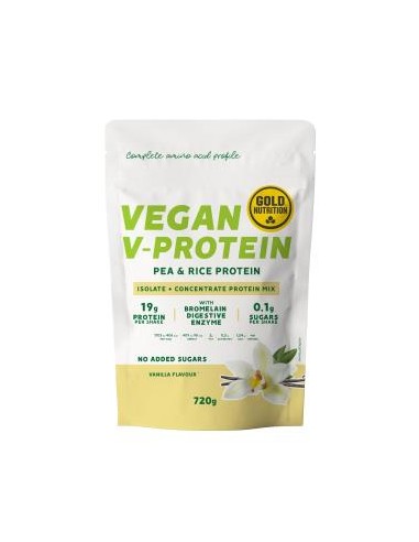 V-Protein Vainilla 720Gr. de Gold Nutrition