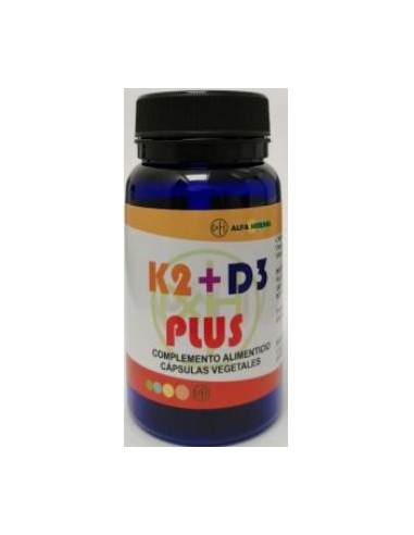 K2+D3 Plus 60Vcap. Vegan de Alfa Herbal