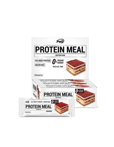 Protein Meal Barritas Tiramisu 12Uds. de Pwd