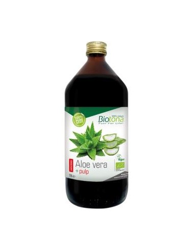 Aloe Vera+Pulpa Jugo 1L. Bio Vegan de Biotona