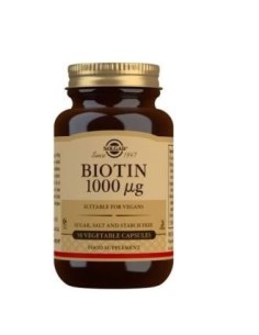 Biotina 1000Mcg. 50Cap. de Solgar