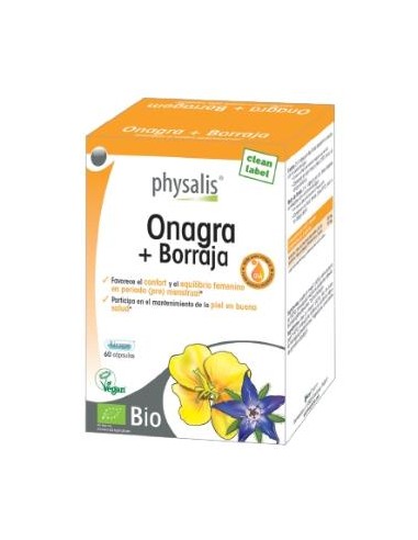 Onagra+Borraja 60Licaps. Bio de Physalis