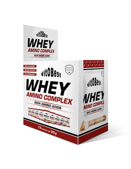 Whey Amino 15 Sobres 30g Leche Merengada Vit.O.Best
