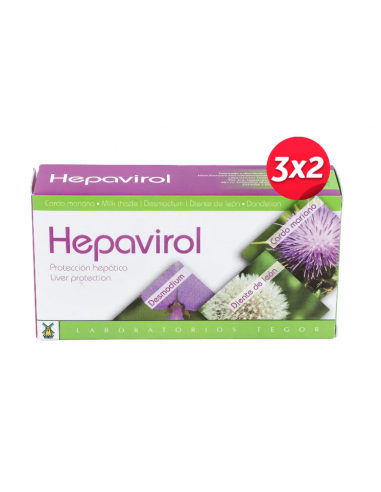 Hepavirol 60 Capsulas de Tegor