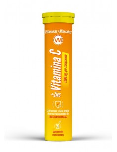 Vitamina C + Zinc Efervescente 20 Tabletas de Ynsadiet