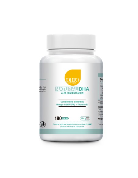 Natural Dha Alta Concentracion 180 Perlas de Puro Omega
