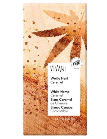 Chocolate Blanco con Cañamo y Caramelo