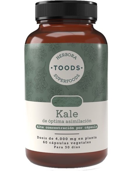 Toods Superfoods Kale 60 Cápsulas | Nutrición Natural Saludable