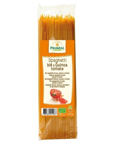 Espagueti De Trigo Quinoa Tomate 500 gramos Bio de Primeal
