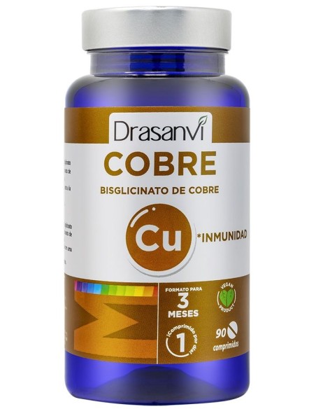 Mineral Bisglicinato Cobre 90 Comprimidos Drasanvi