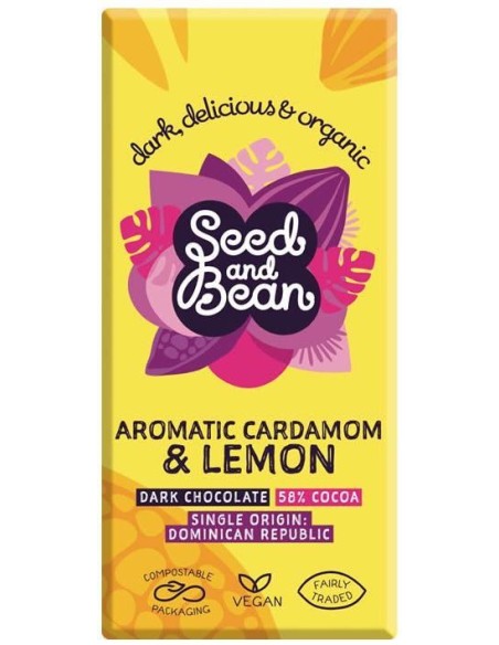 Chocolate Negro con Cardamomo y Limón