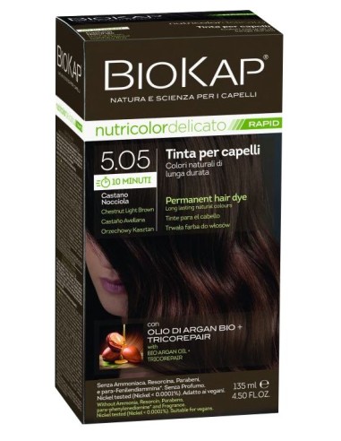 Biokap Nutricolor Delicato Rapid 5.05 Castaño Avellana