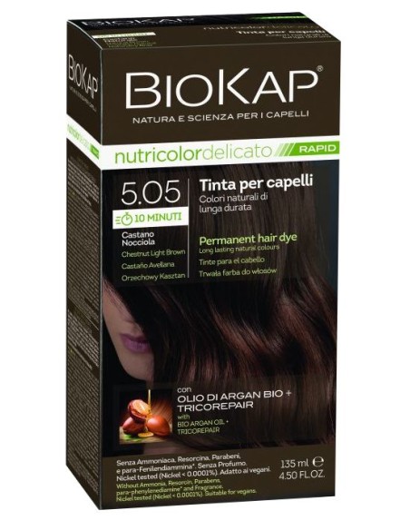 Biokap Nutricolor Delicato Rapid 5.05 Castaño Avellana