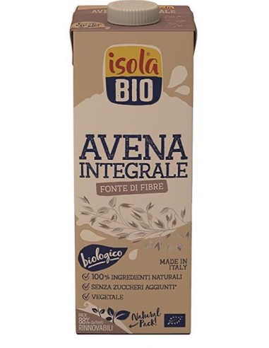 Bebida Vegetal De Avena Integral 1Lt 6Uds. Bio de Isola