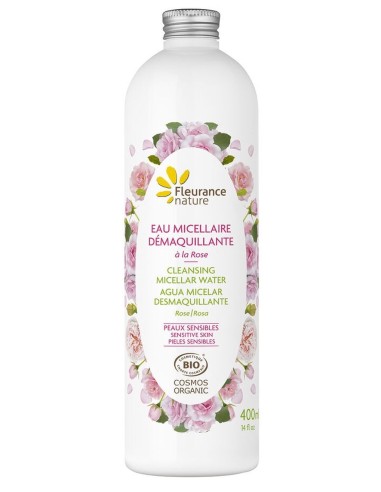 Agua Micelar Desmaquillante Con Rosa 400Ml. Bio de Fleurance