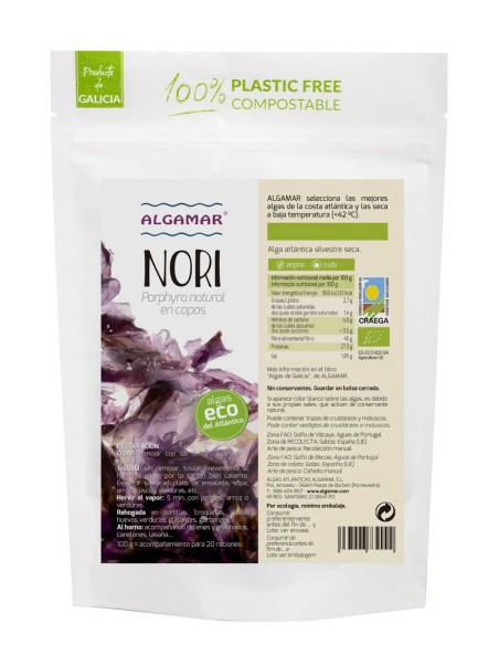 Nori En Copos Bio 100 G Algamar