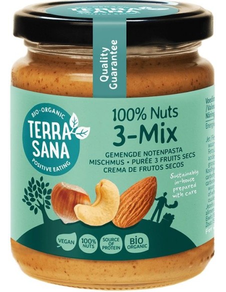 3Mix, Crema De Frutos Secos (Sin Cacahuete) 250 G de Terrasa