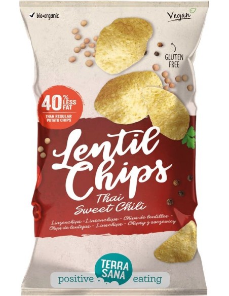 TERRASANA CHIPS DE LENTEJAS THAY CON CHILE DULCE 75 G