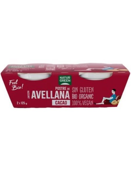Postre de Avellana con Cacao Bio