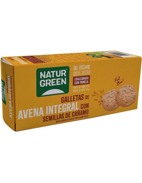 Galletas de Avena Integral con Semillas de Cáñamo Bio