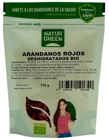 Arándanos Rojos Deshidratados Bio