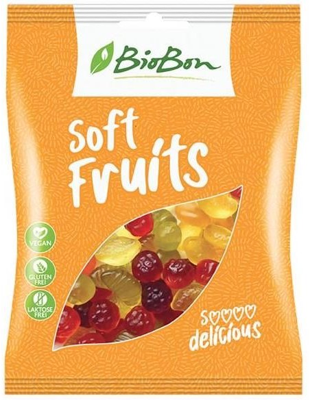 Caramelos de Goma Sabor Frutas Sin Gelatina Bio 100 g Biobon