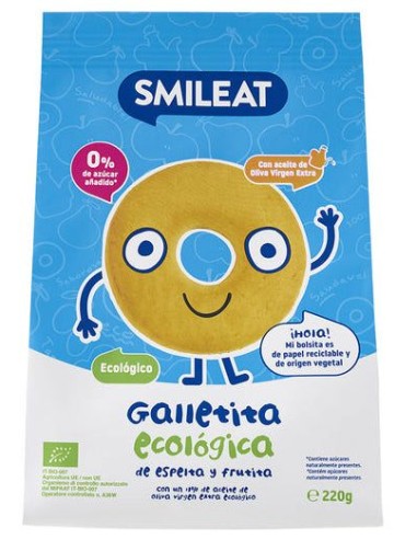 Galletas Infantiles De Espelta Con Manzana 220 G E de Smilea