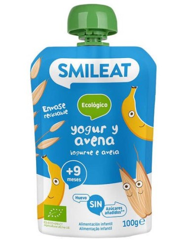 Pouch Yogur Y Avena 100 G Eco de Smileat