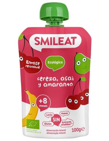 Pouch De Cereza Açai Y Amaranto 100 G Eco de Smileat