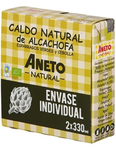 Caldo De Alcachofa Esparragos-Cebolla 2Udx330M Bio de Aneto