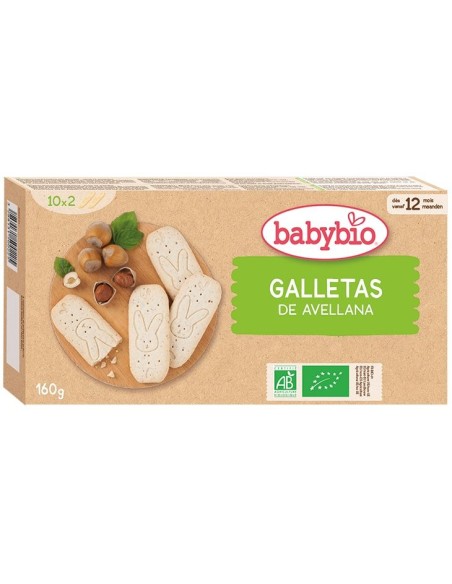 Babybio Galletas Crecimiento Avellana 160g