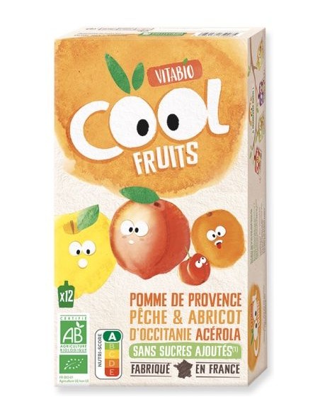 Vitabio - Cool Fruits Manzana Melocoton albaricoque 12 x 90