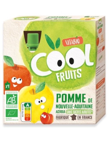 Vitabio - Cool Fruits Manzana 4 x 90 g de Baby Bio