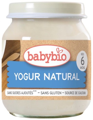 Babybio YOGUR NATURAL (Vaca) 2x130g de Baby Bio