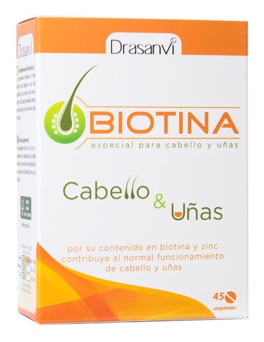 Biotina 400 Mcg 45 Comprimidos Drasanvi