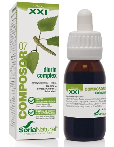 Composor 7 Diurin Complex Xxi 50Ml. de Soria Natural