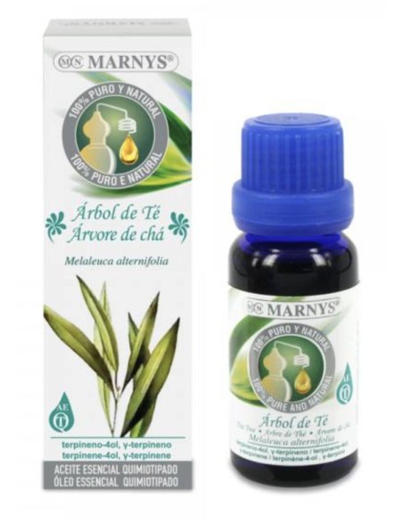 Aceite Esencial Alimentario De Arbol De Te   Estuche Con Botella - 15 Ml Marnys