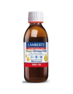 Pack 5 Omega 3 Vegano Líquido 150 ml Lamberts Calidad Premium