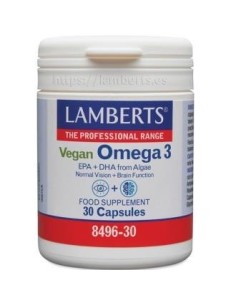 Pack 5 Omega 3 Vegano Lamberts - 30 Cápsulas Saludables