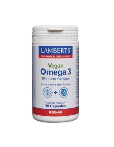 Pack 5 Omega 3 Vegano Lamberts - 60 Cápsulas Saludables