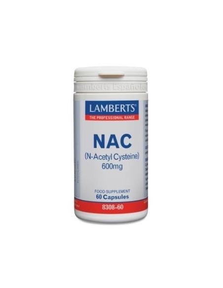 Pack 5 NAC 300 mg Lamberts - 90 Cápsulas Antioxidantes