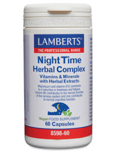 Pack 2 Night Time Herbal Complex 60 cápsulas Lamberts