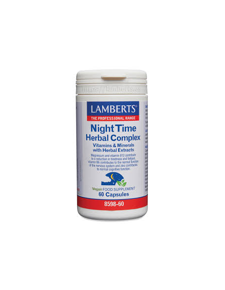Pack 2 Night Time Herbal Complex 60 cápsulas Lamberts