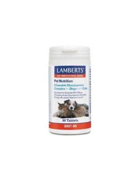 Pack 5 Glucosamina Lamberts para Perros y Gatos 90 Tabs