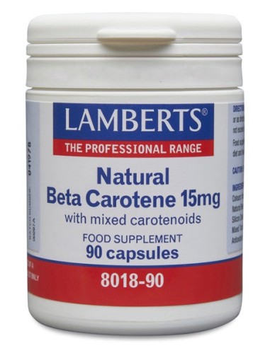 Pack de 2ud Betacaroteno Natural 15 Mg. 90 Cap. de Lamberts