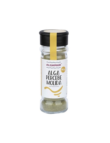 Alga Percebe molida, en tarro de vidrio especiero